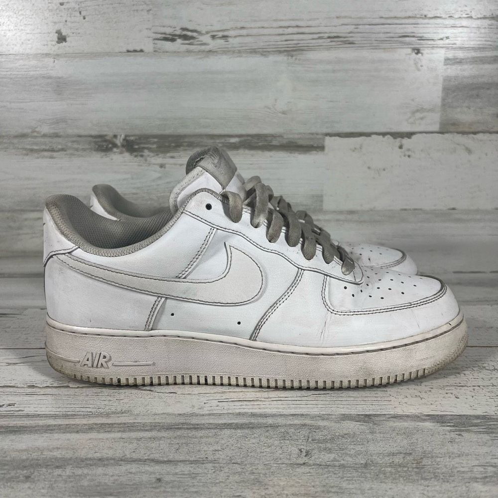 Nike Men's Air Force 1 LE Low‎ Triple White Sneakers DH2920-111 Size 12 US